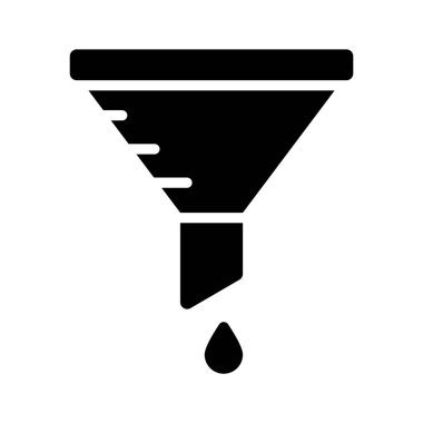 Line style funnel symbol used in auto service and repair.