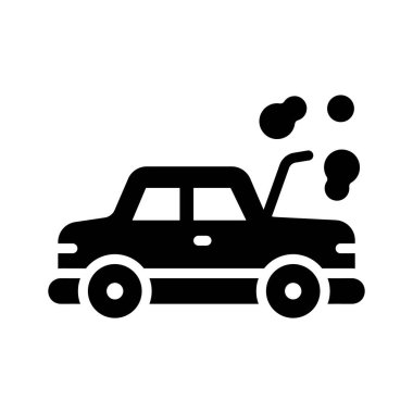 Creatively crafted amazing icon of car breakdown in modern style