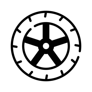 Grab this amazing lin icon of car tire in modern style