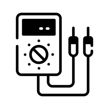 Creatively designed amazing icon of multimeter in trendy style