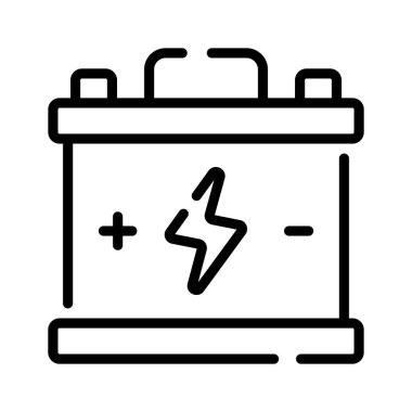 Take a look at this amazing icon of car battery in modern style