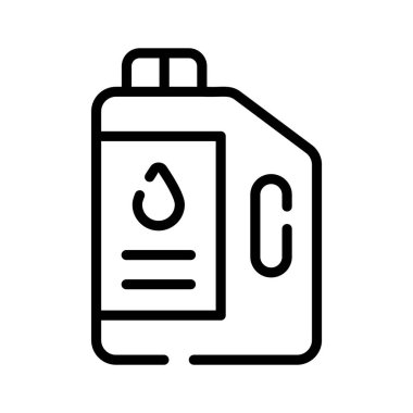 Line style oil can symbolize vehicle maintenance and service.