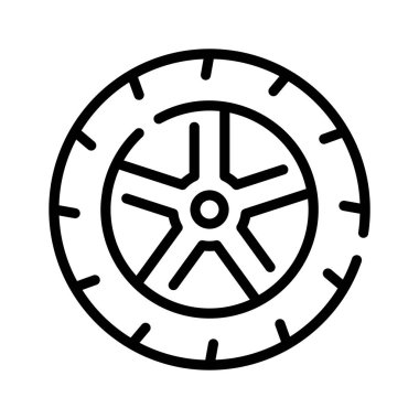 Grab this amazing lin icon of car tire in modern style