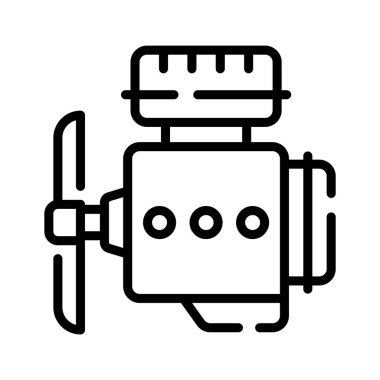 Engine block icon for mechanic, automotive, and vehicle repair usage.
