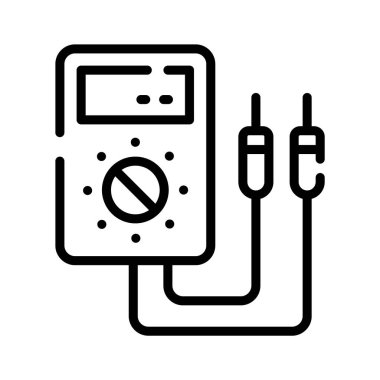 Creatively designed amazing icon of multimeter in trendy style