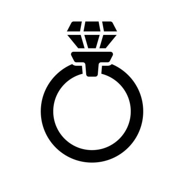 Moda mücevheri, lüks ve ecommerce alışverişini temsil eden elmas yüzük ikonu