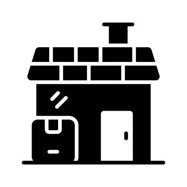 Modern tasarım tarzında bu inanılmaz ev teslimatı ikonunu alın