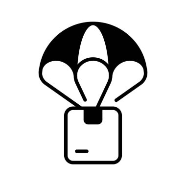 Hava taşımacılığının yaratıcı bir şekilde tasarlanmış düz taslak biçim simgesi