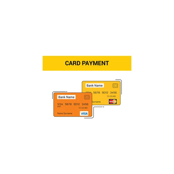 Paiement par carte de crédit — Image vectorielle