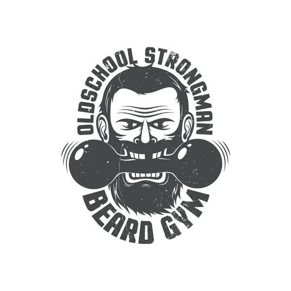 Logo brutalnego klubu fitness — Wektor stockowy