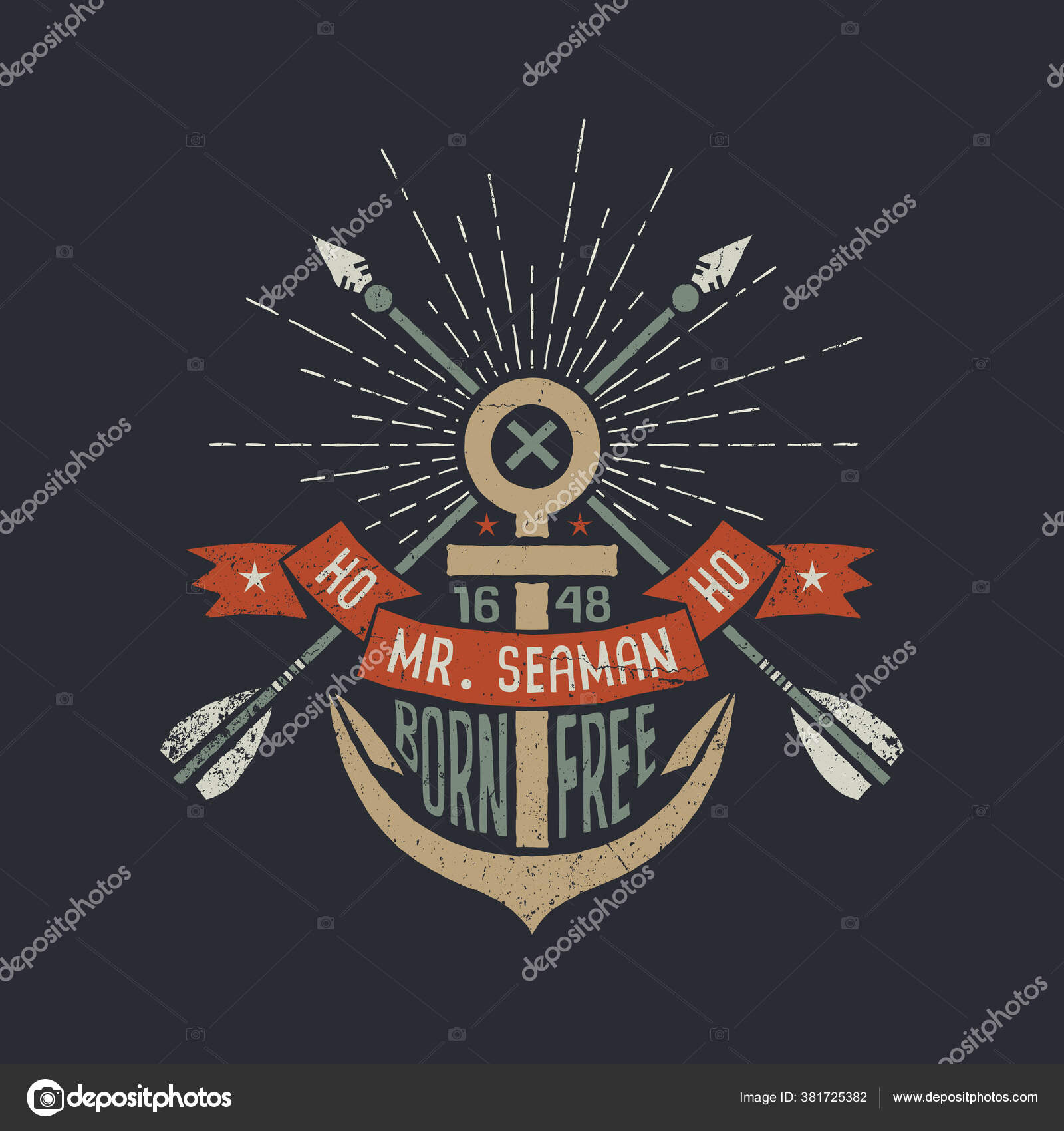 Anchor and arrows crossed Stock Illustration by ©Agor20122 381725382