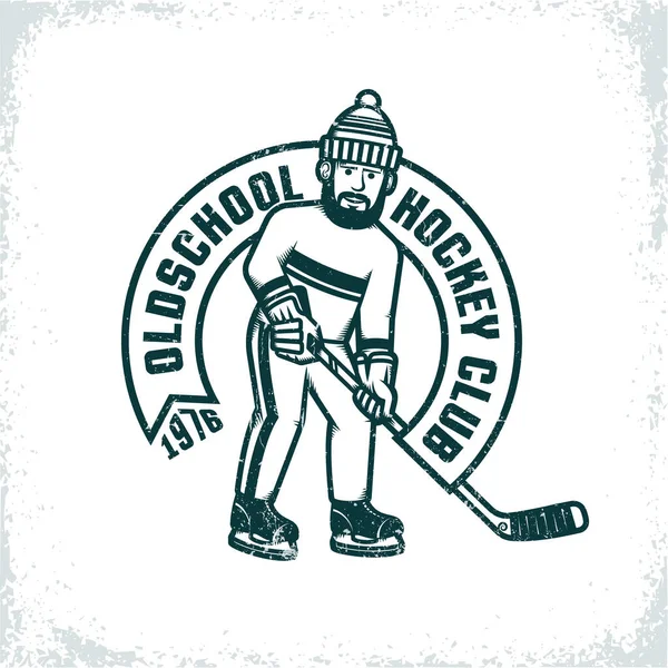 Logo amatorskiego klubu hokejowego — Wektor stockowy