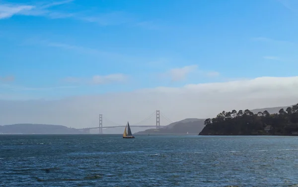 Voilier Dans Baie San Francisco Près Tiburon Californie — Photo