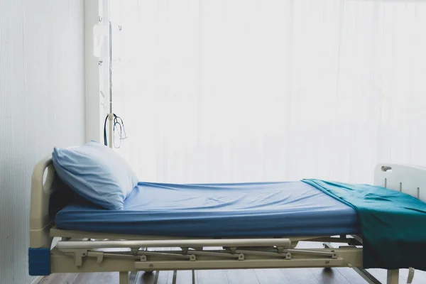 Cama Para Pacientes Hospital Con Espacio Para Copias —  Fotos de Stock