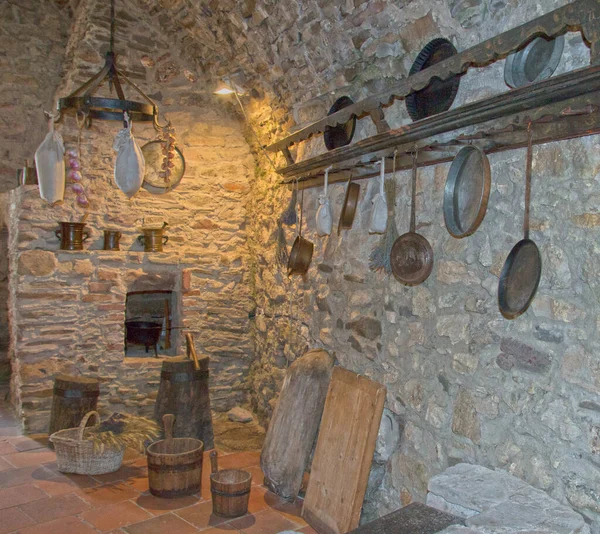 Spisk Podhradie Σλοβακία Ιουλίου 2020 Μεσαιωνική Κουζίνα Φούρνο Και Μουσειακά — Φωτογραφία Αρχείου