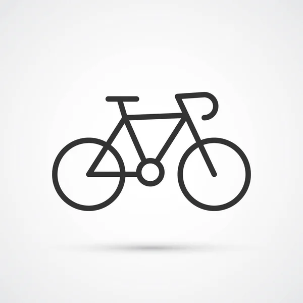 Bisiklet blsck trendy sevimli simgesi. Vektör çizimi.