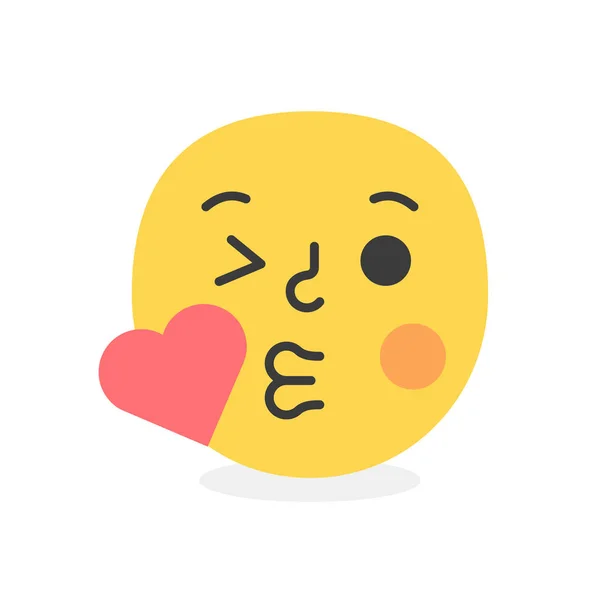 Tendance amour emoji sourire. Illustration vectorielle eps10 — Image vectorielle