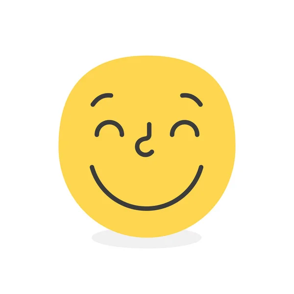 Disfrutar de moda emoji sonrisa. Vector eps10 ilustración — Vector de stock