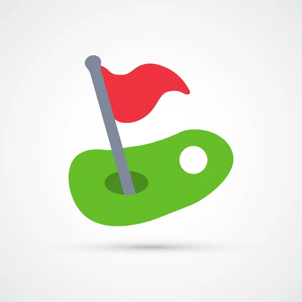 Χρώμα γκολφ μοντέρνο σύμβολο. Απεικόνιση διανυσματικών φορέων — Διανυσματικό Αρχείο