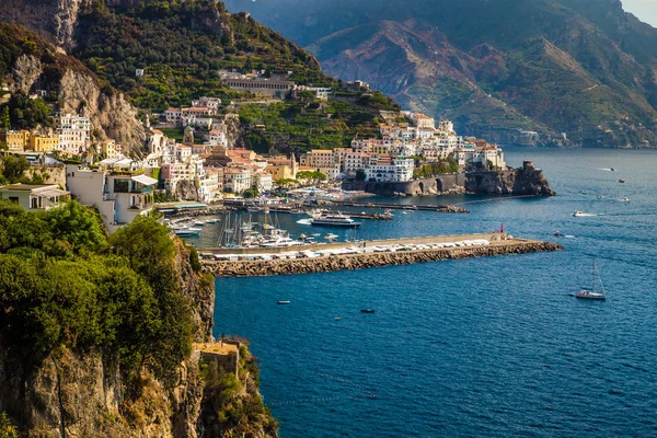 Village Amalfi Coast Salerno Province Campania Region Italy Europe — Stock Photo, Image