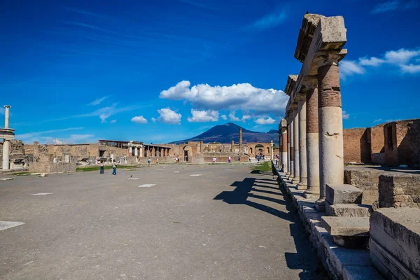 Forumet Pompeji Provinsen Neapel Kampanien Regionen Italien — Stockfoto