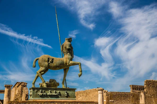 Statue Centaur Half Man Half Horse Pompeii Province Naples Campania — Stock Photo, Image