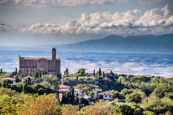San Giusto Church Volterra Tuscany Italy Europe — Stock Photo, Image