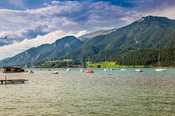 Wolfgang-tó (Wolfgangsee) - Salzkammergut, Ausztria — Stock Fotó