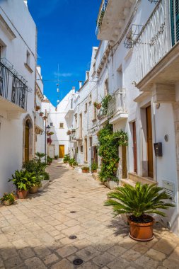 Dar Street of Locorotondo-bari, Italya
