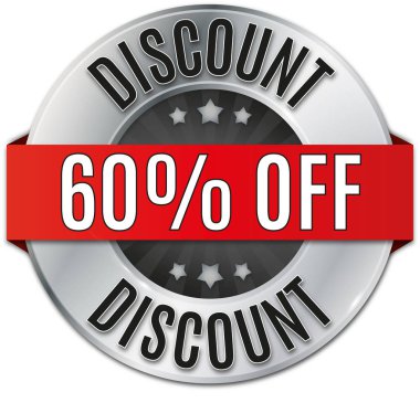 Beyaz arka plan üzerinde çizgili yuvarlak metalik mühür