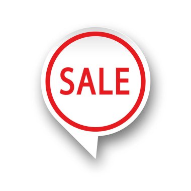 Beyaz arka plan üzerinde yuvarlak kağıt konuşma balonu