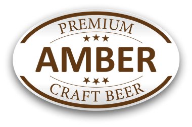 Beyaz arka plan üzerinde oval Modern Vintage simgesi