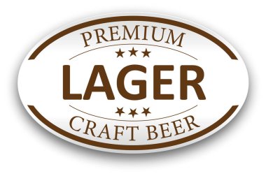 Beyaz arka plan üzerinde oval Modern Vintage simgesi