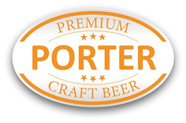 Beyaz arka plan üzerinde oval Modern Vintage simgesi