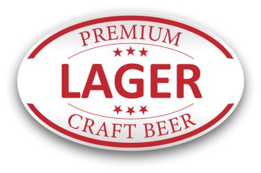 Beyaz arka plan üzerinde oval Modern Vintage simgesi