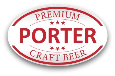 Beyaz arka plan üzerinde oval Modern Vintage simgesi