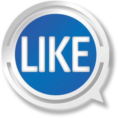 mavi zemin üzerine beyaz ve kırmızı konuşma balonu