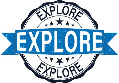 beyaz zemin üzerinde bir yuvarlak web damgası