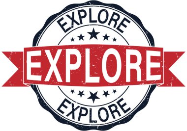 beyaz zemin üzerinde bir yuvarlak web damgası