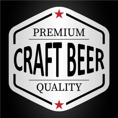 deliciuous zanaat bira logo rozet etiket siyah