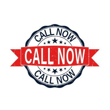 Şimdi web lastik damgası beyaz arka plan üzerinde ara