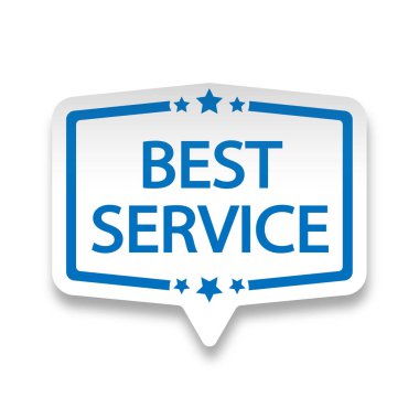 beyaz zemin üzerine mavi parlak konuşma balonu