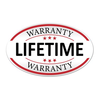 Modern ömür boyu garanti kağıdı logosu web rozeti