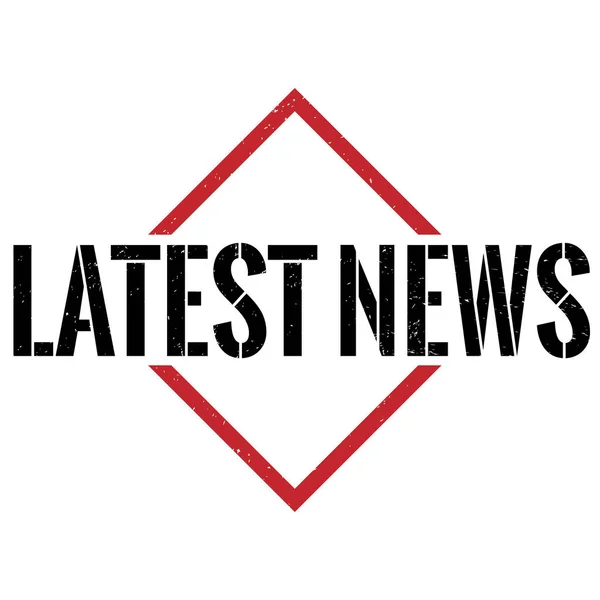Dura notícias triângulo preto vermelho selo de borracha grungy —  Vetores de Stock