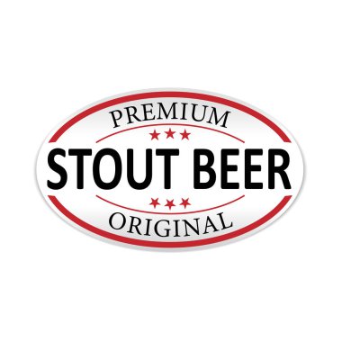 şişman bira kırmızı etikel web rozet simge