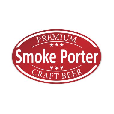 duman porter bira etikel web rozet simge