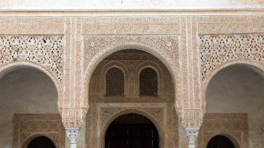 Alhambra duvar Ark ve pencere granada İspanya
