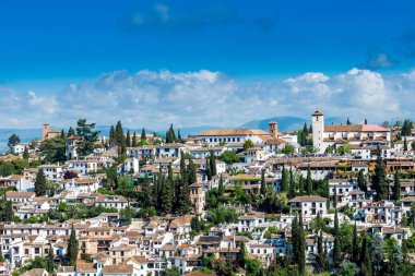 granada eski kasaba güneşli bir günde