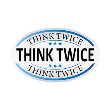 iki kez kağıt renkli afiş tasarım şekli Vektör etiket etiketi düşünmek