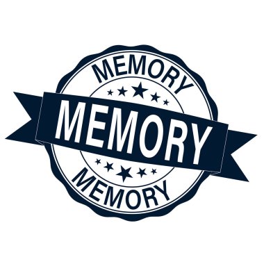 bellek grunge kauçuk pul vektör illüstrasyon izole